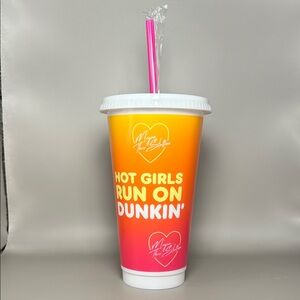 Limited Edition Hot Girls Run On Dunkin Cup Megan Thee Stallion Dunkin’ Rare